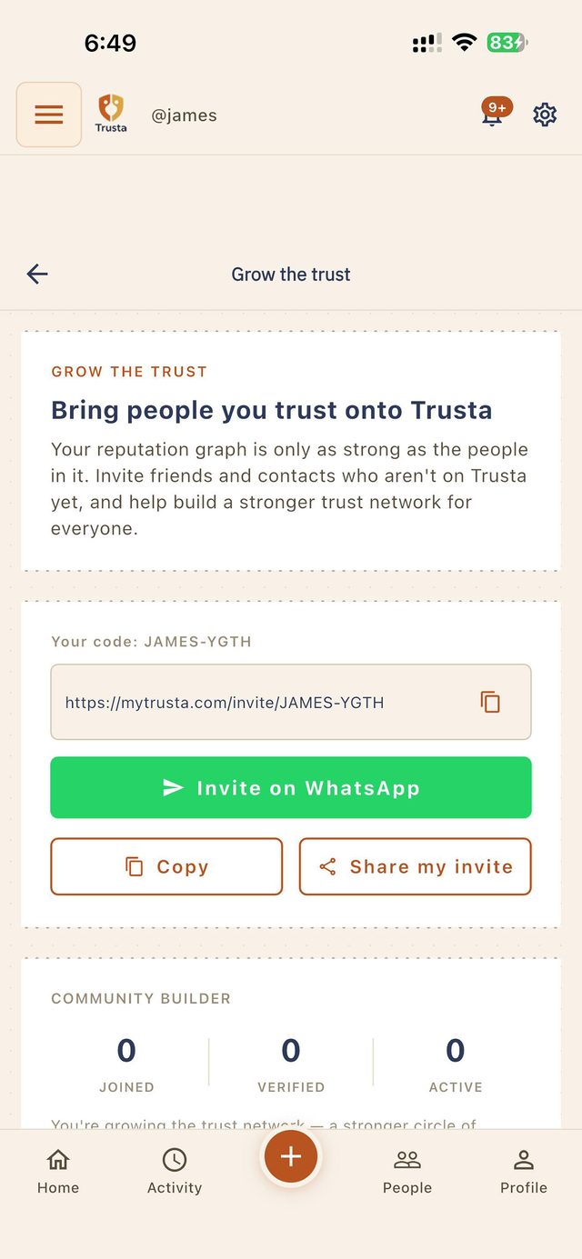 Invite people you trust